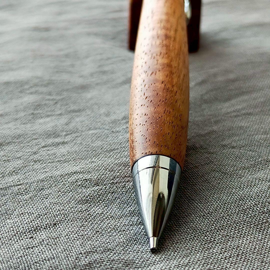 ハンドメイド　木軸シャープぺン　ハワイアンコア　0.5mm　ウッドペン　天然木