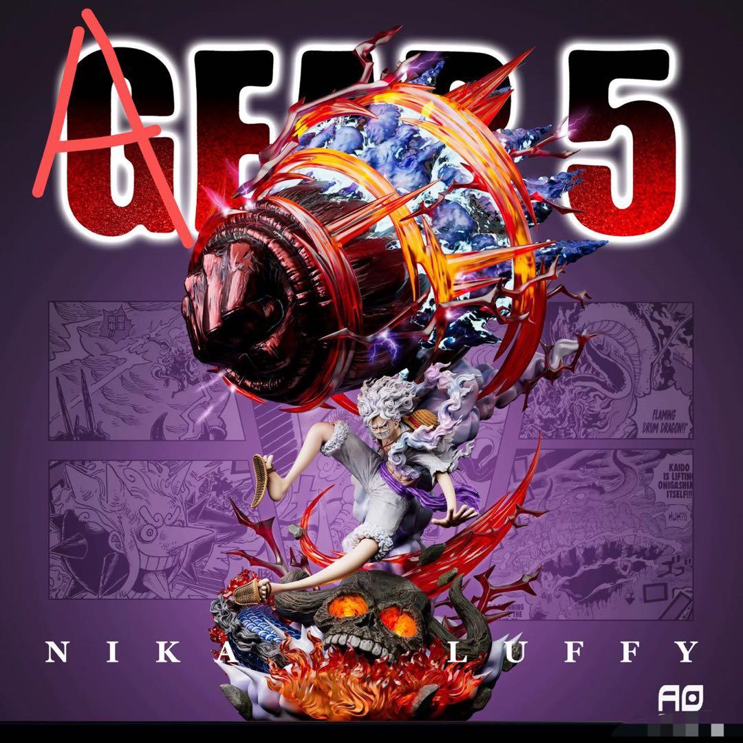 ワンピース ニカ ルフィ ガレージキット ガレキ スタチュー⑦⑧