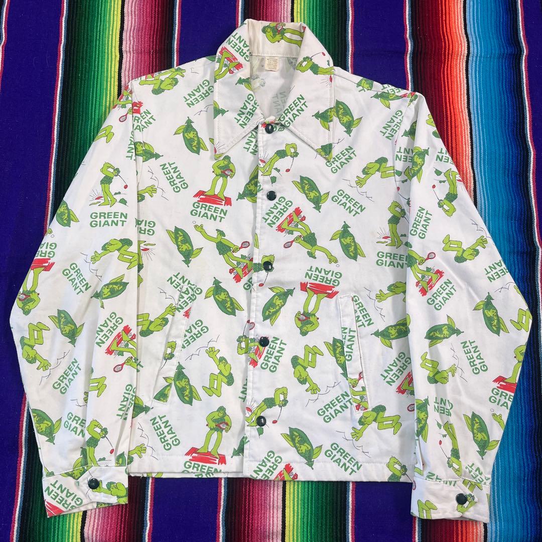 70s USA製 GREEN GIANT 総柄ジャケット
