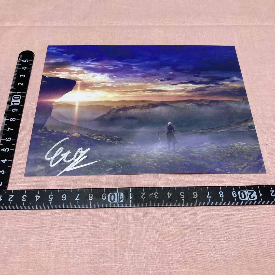 Fate/stay night☆アーチャー 衛藤功二直筆サイン入りポストカード