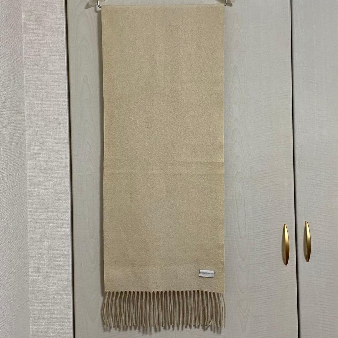 HERMES　カシミヤマフラー　ベージュ