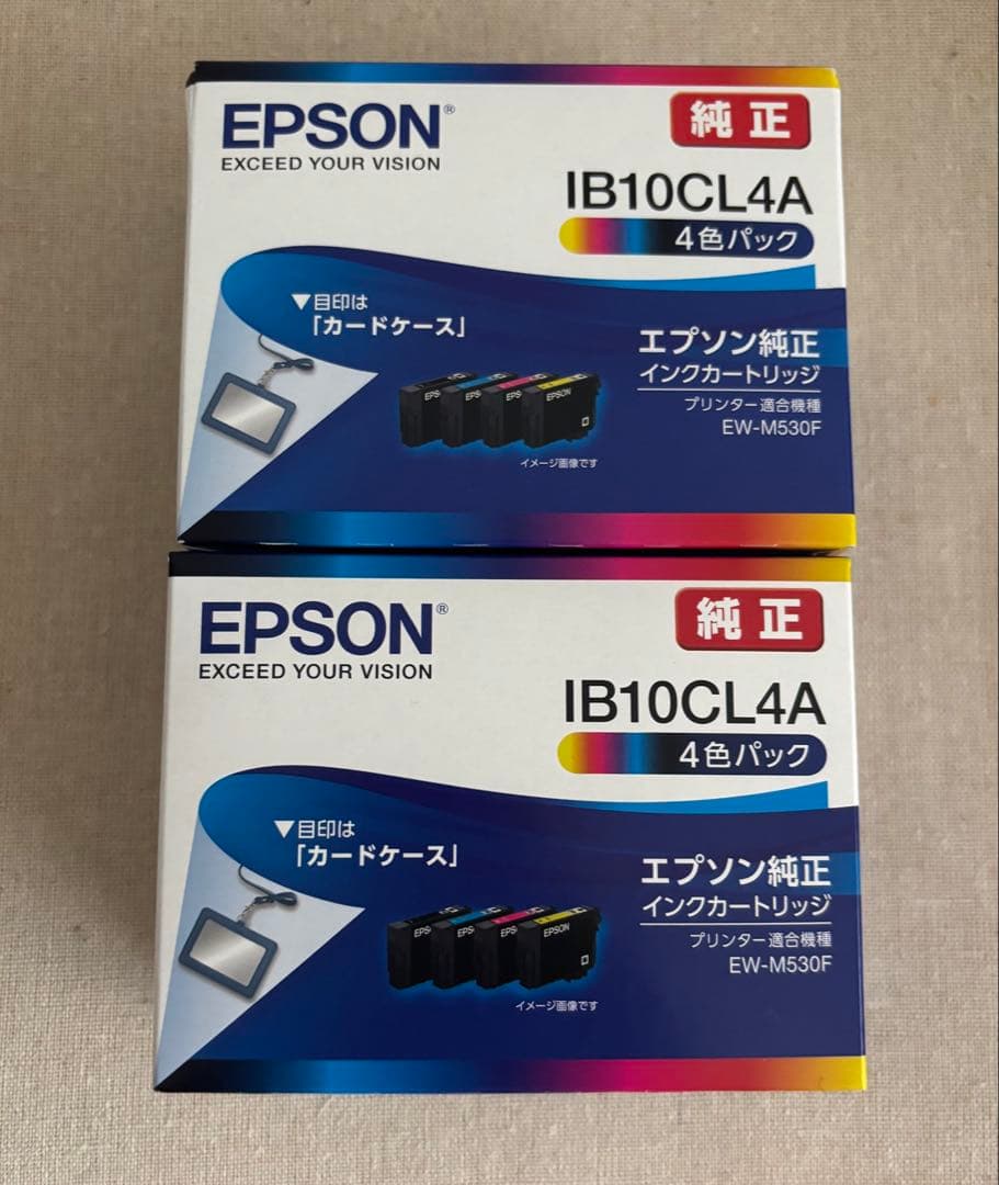 【新品】EPSON IB10CL4A インクカートリッジ 4色パック×2個