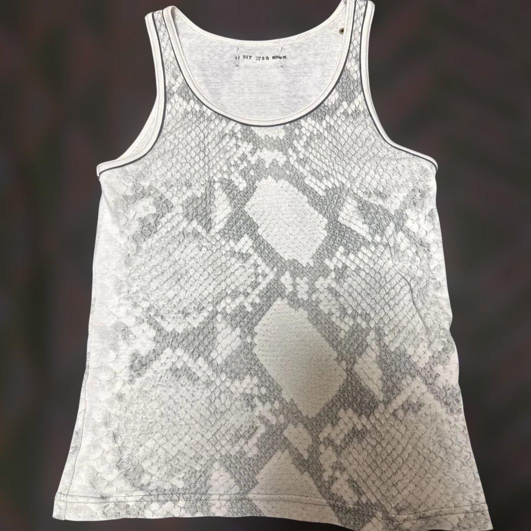IF SIX WAS NINEパイソン柄タンクトップ