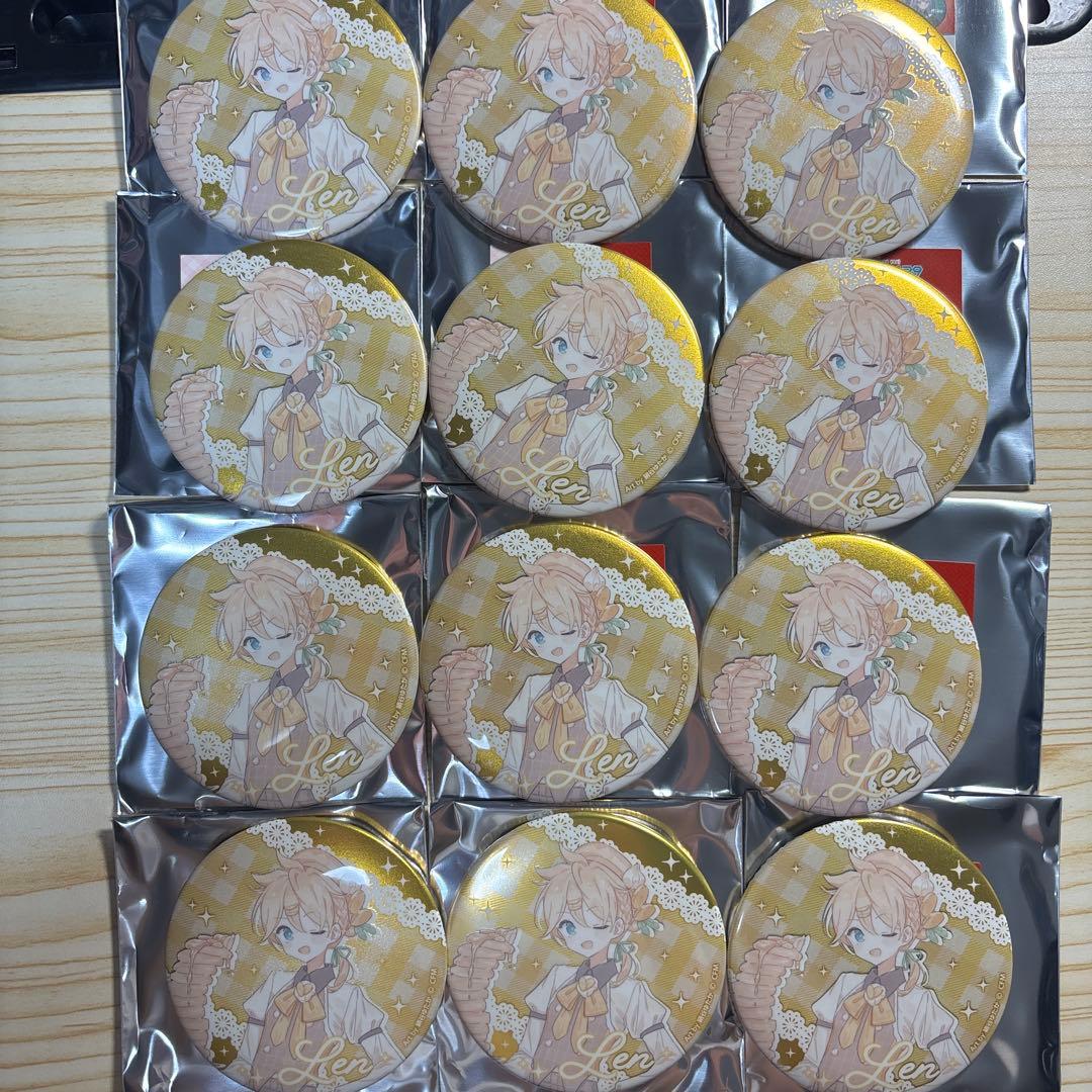 ボカロ　ピアプロ　鏡音レン　メタリック　缶バッジ　12点セット　②