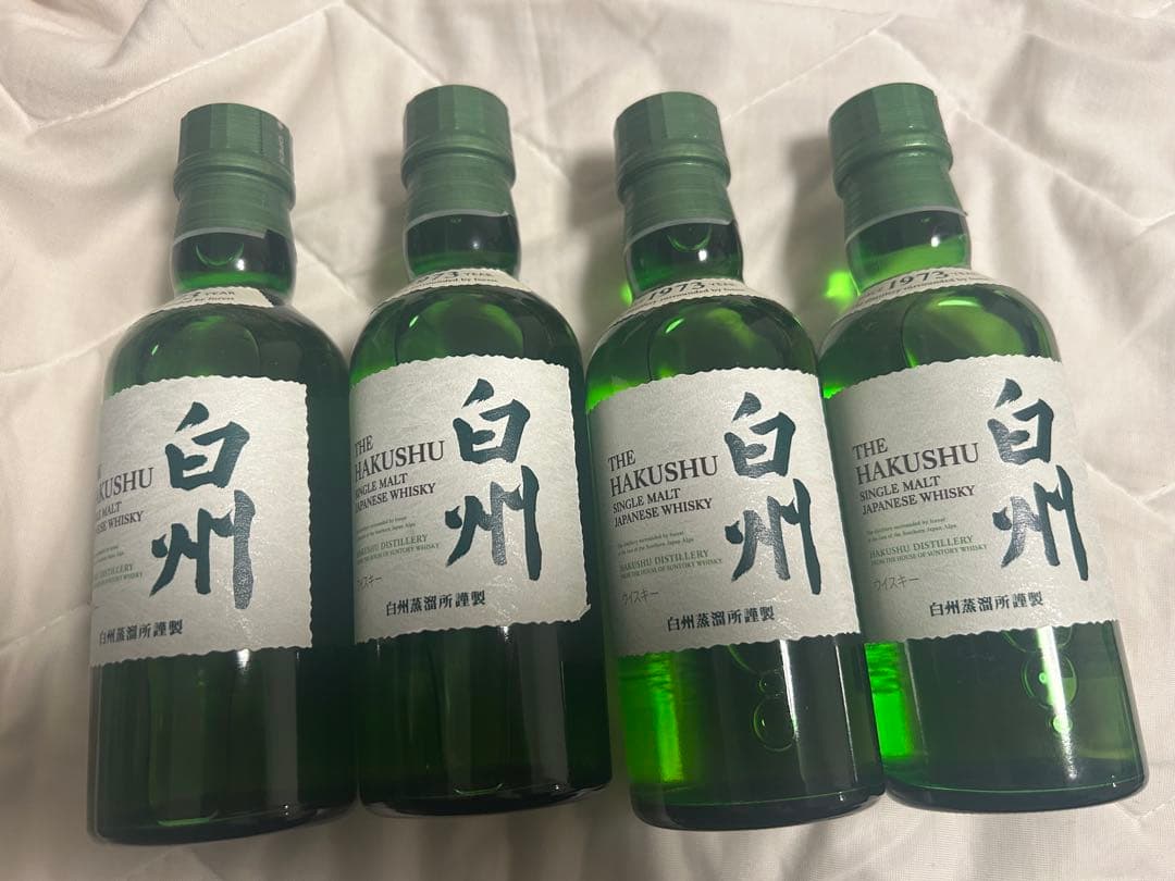 サントリーシングルモルトウイスキー ミニボトル 白州　4本セット