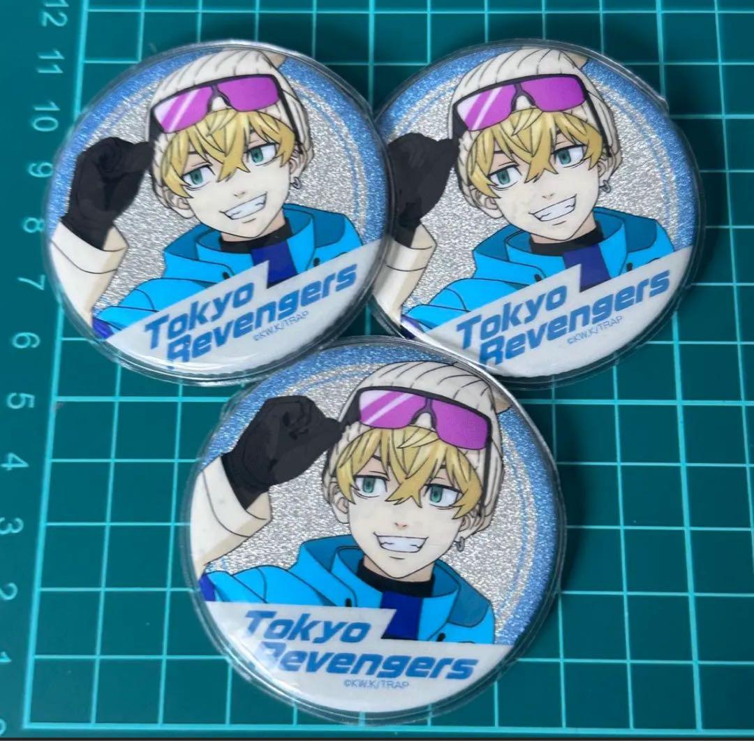 東京リベンジャーズ　スノーボード　スノボ　松野千冬　プリンセスカフェ　缶バッジ