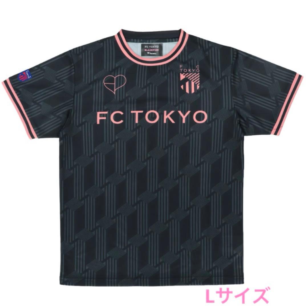 FC東京×BLACKPINK コンフィットTシャツ　ブラック Lサイズ