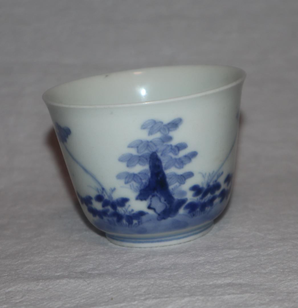 古伊万里高台付き蕎麦猪口