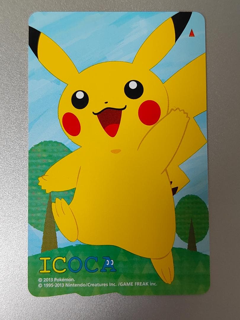 【使用可能】　ポケモン ピカチュウ 限定 ICOCA 台紙付き デポジットのみ