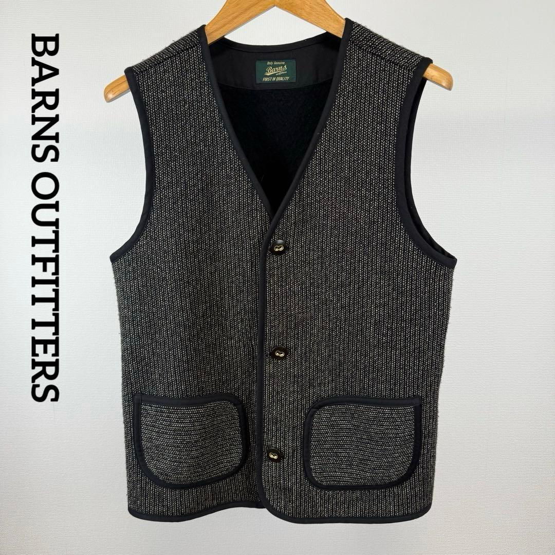 バーンズアウトフィッターズ ゴマシオベスト BARNS サイズL 内側起毛生地