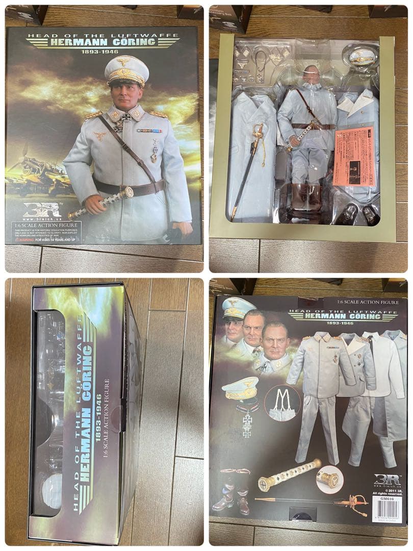 正規品】4点セット3R DID社製　ヘルマン・ゲーリング　フィギュア　ダスライヒ