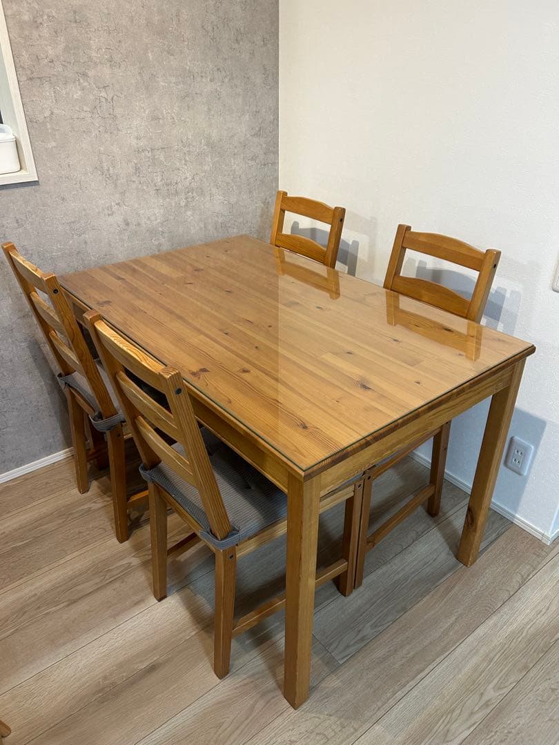 【引き取り限定】イケアヨックモック JOKKMOKK ダイニングテーブル チェア