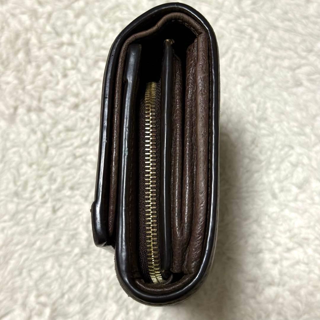 【美品】 GUCCI オフィディア シェリーライン GGスプリーム 二つ折り財布