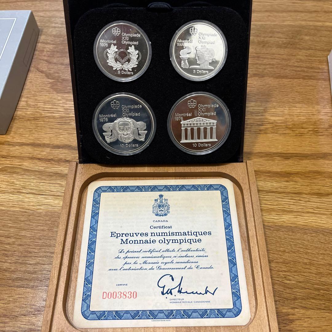 最終値下　価格高騰　銀貨　オリンピック 1976年 モントリオール 記念　
