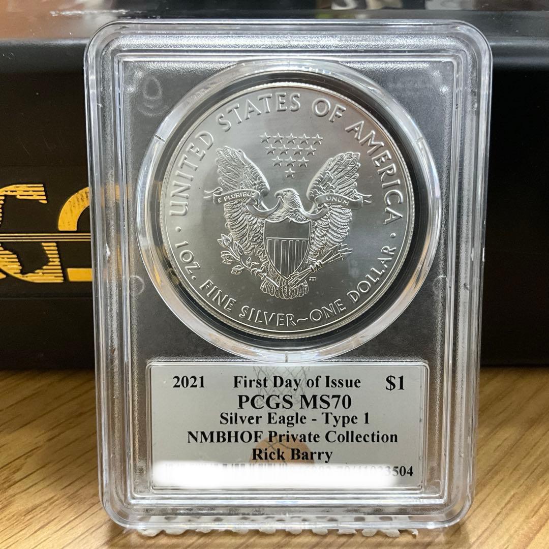 【新品】Silver Eagle シルバーイーグル銀貨2021PCGS MS70