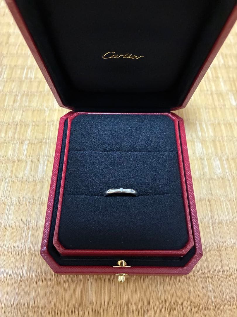 Cartier 1895 ウェディングリング、幅2.6MM、ダイヤモンド1石