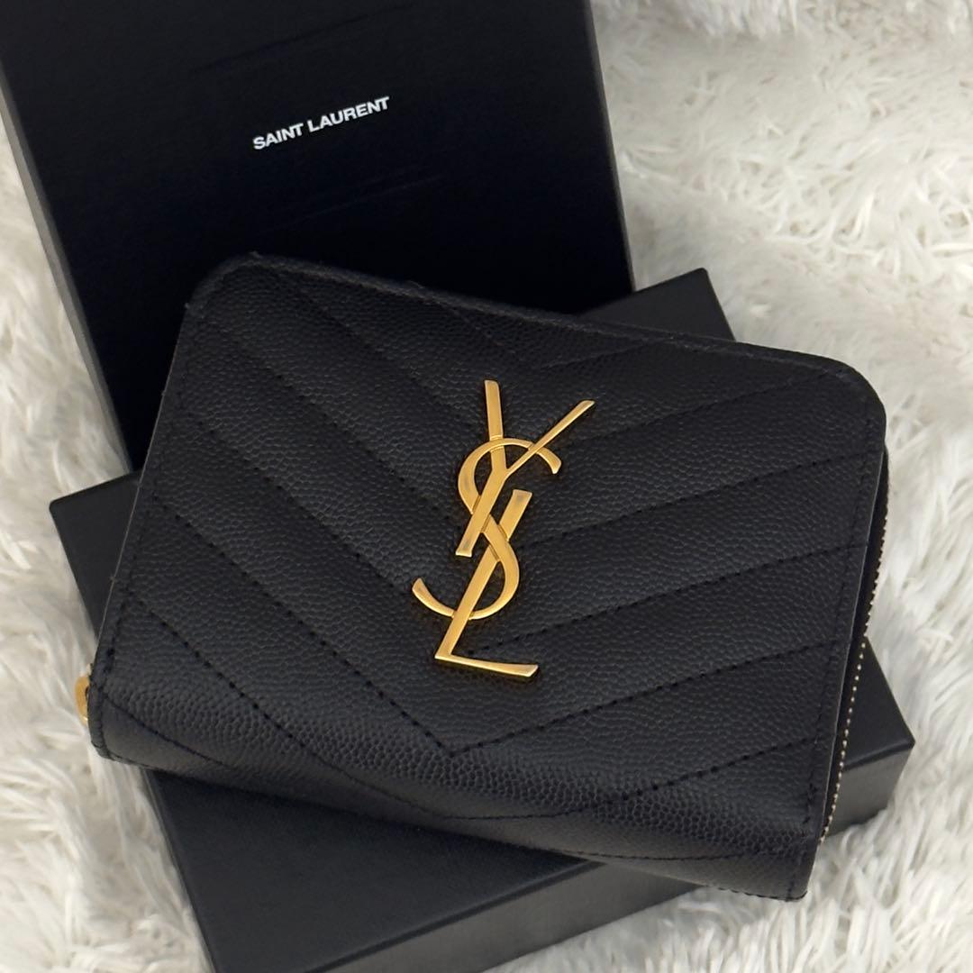 極美品✨サンローランSaint Laurent カランドラ 財布 ブラック 黒
