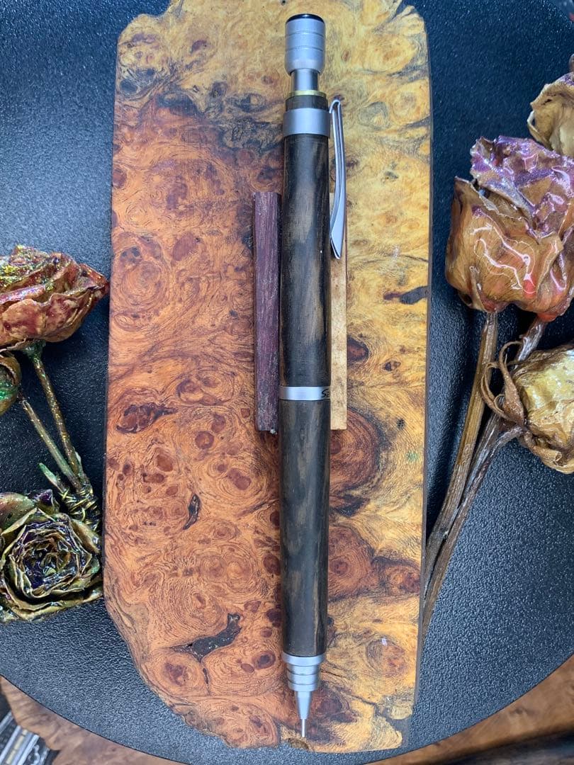 黒柿孔雀杢S20シャープペンシル0.5mm