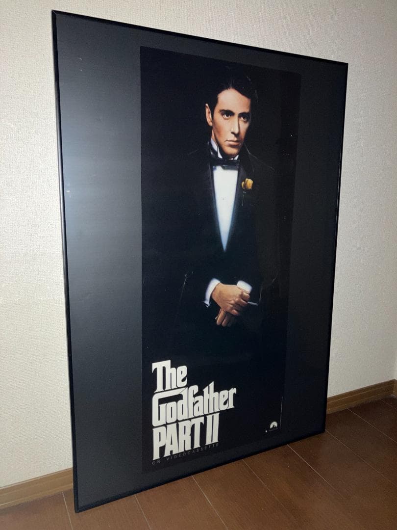 90年代★レア版！ゴッドファーザー The Godfather 額付 ポスター
