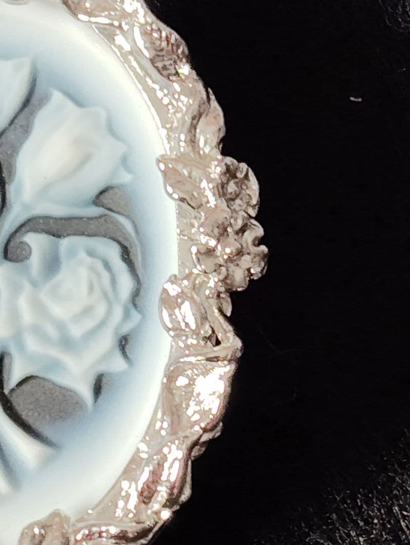 STEPHAN　カメオ　花　ブローチ　ネックレス　ペンダント　2WAY　チャーム