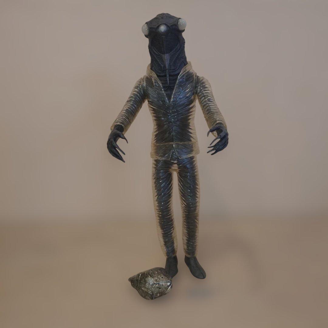 エクスプラス大怪獣シリーズ セミ人間 白黒版 美品 隕石付　 箱なし