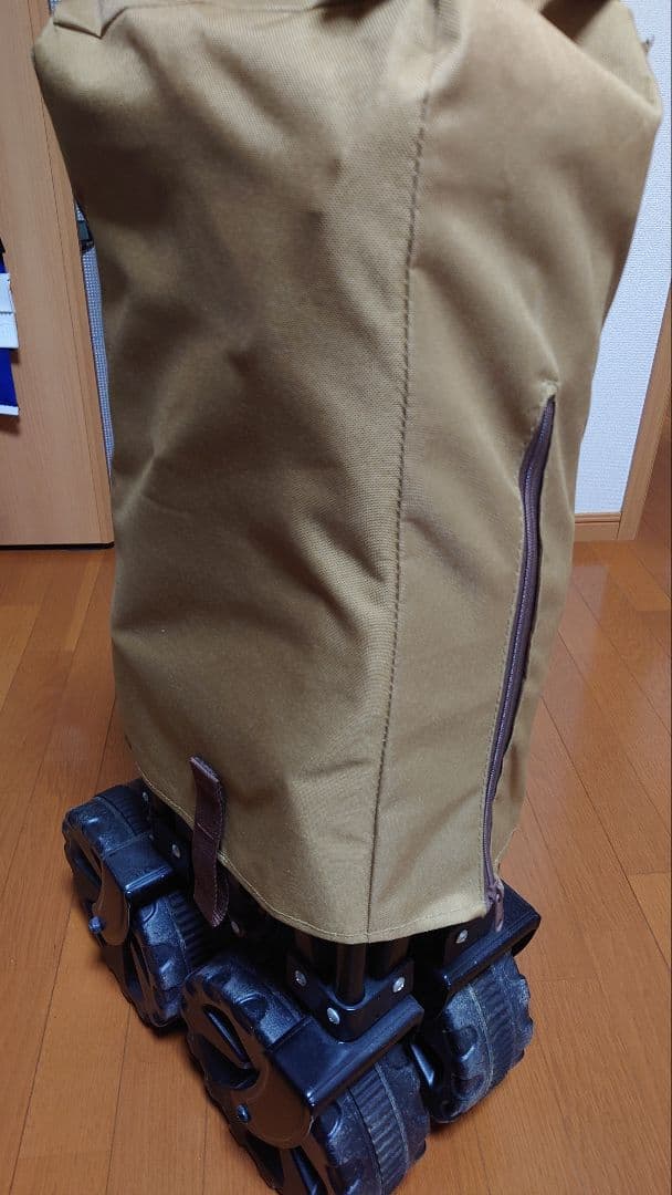 waq 折りたたみ式キャリーカート ベージュ