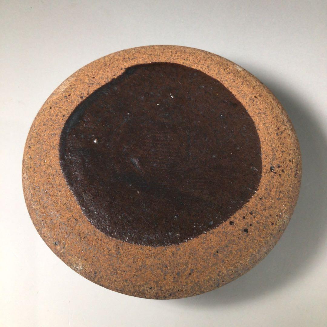 Ｓ９２　水指　『大谷焼』『元山窯造』『耳付水指』　共箱　茶道具