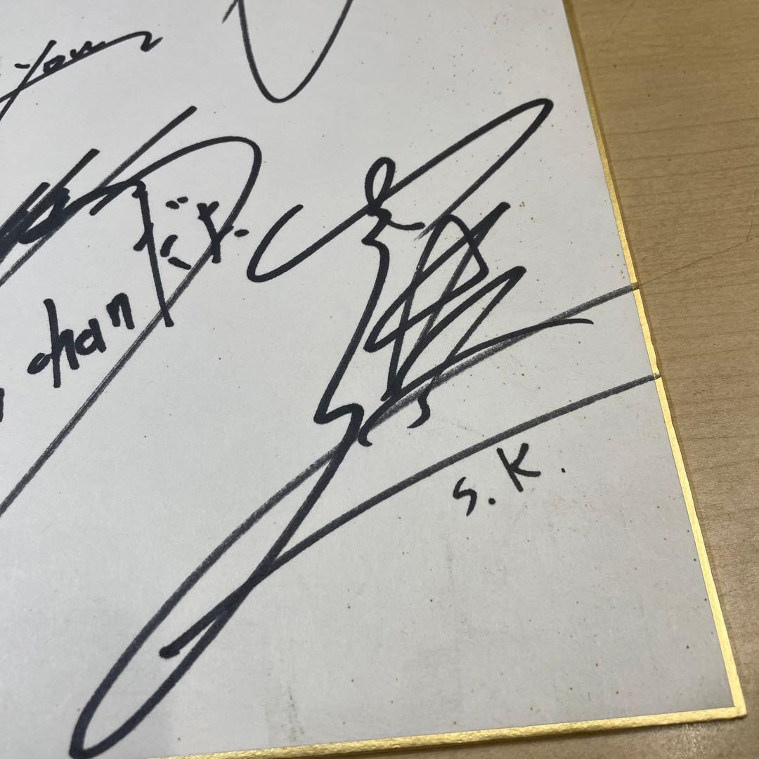 直筆サイン色紙　SMAP スマップ　6人時代