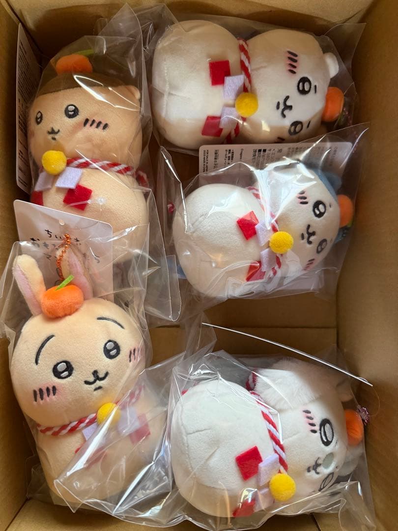 ちいかわ　おもちもちもちマスコット　郵便局　お正月　鏡餅　かがみもち6つセット