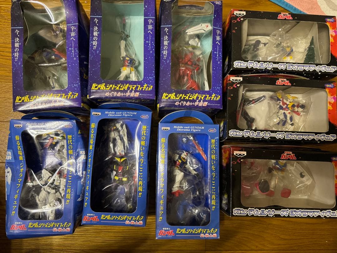 ガンダムシリーズ ジオラマフィギュア めぐりあい宇宙編 全3種 未開封