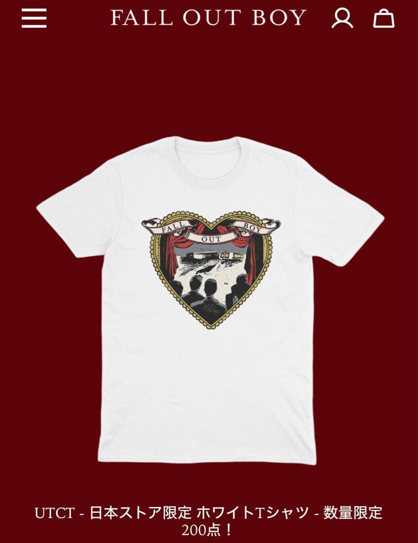 Fall Out Boy 新品未使用、エラープリント(反転)、超希少！