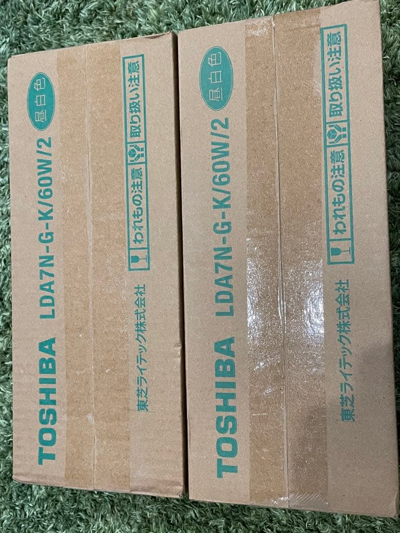 TOSHIBA LED電球 LDA7N-G-K/60W/2箱セット
