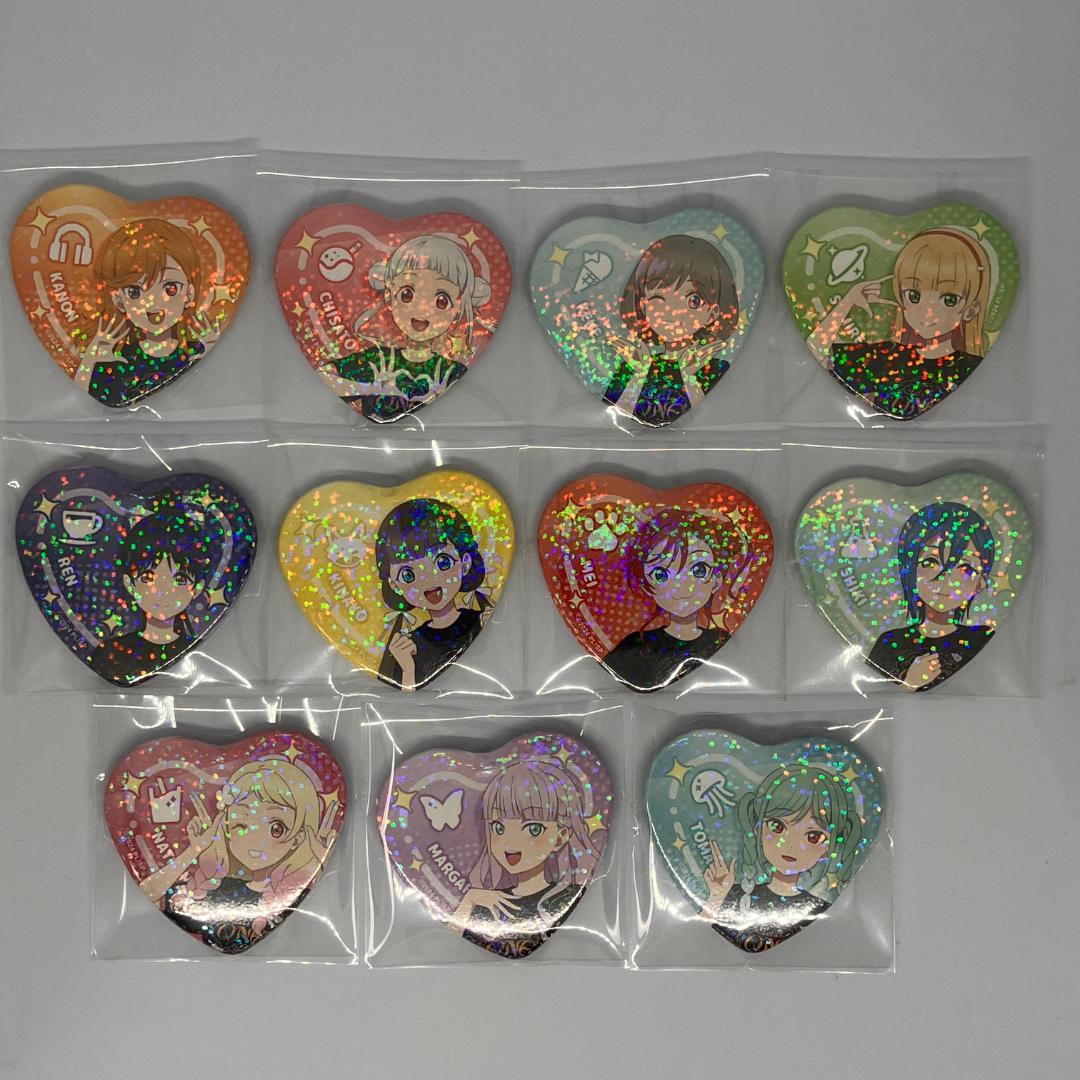 Liella! キラキラハート缶バッジ ランダム11種コンプリートセット 報知