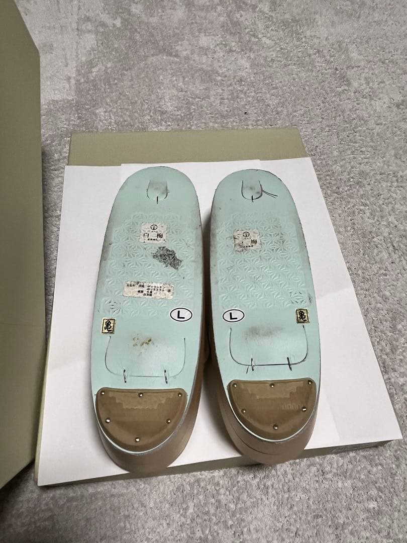 ゴールドバッグと草履セット