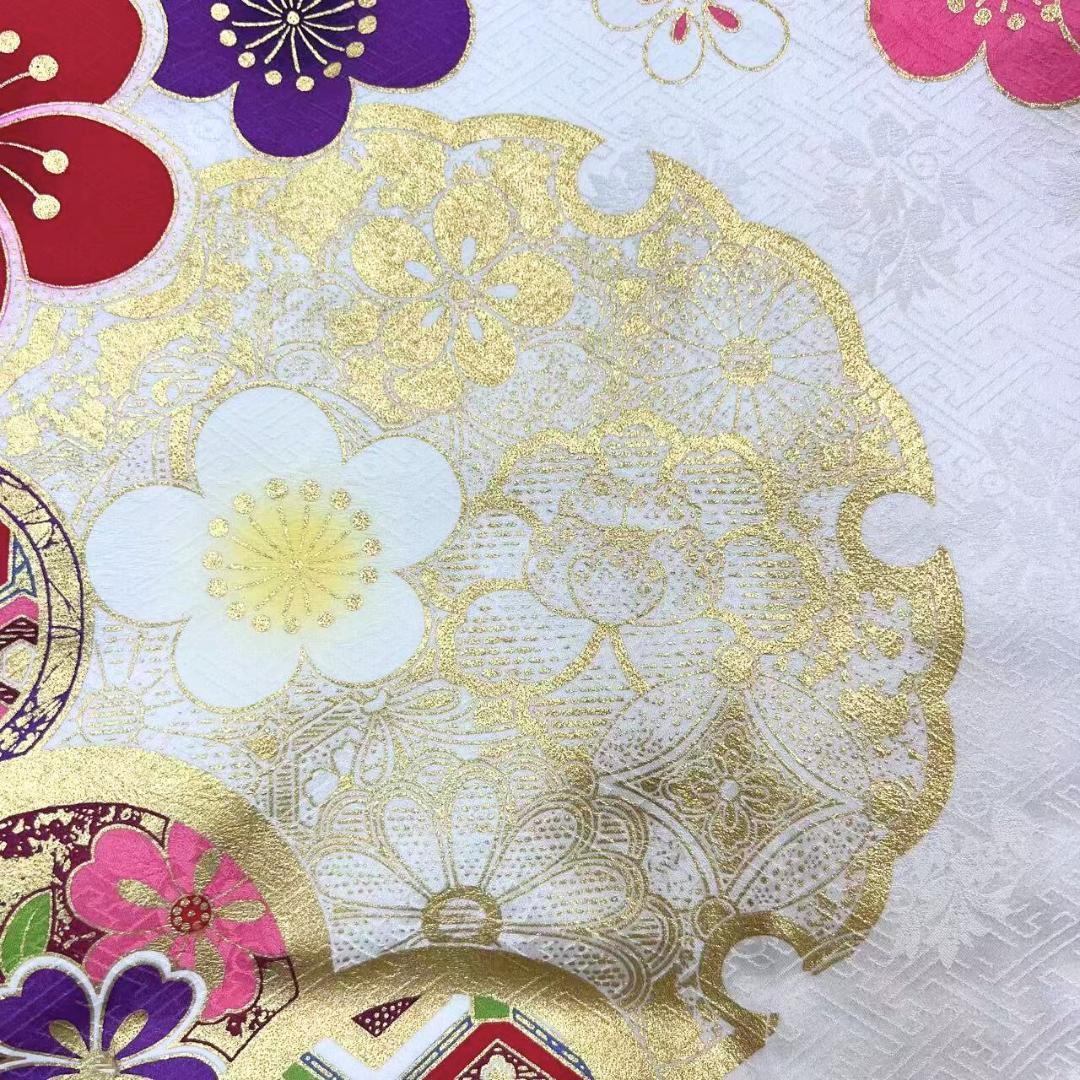 ≪早い者勝ち≫【美品】 振袖 正絹 古典柄 成人式 単品 白 S*110 ●