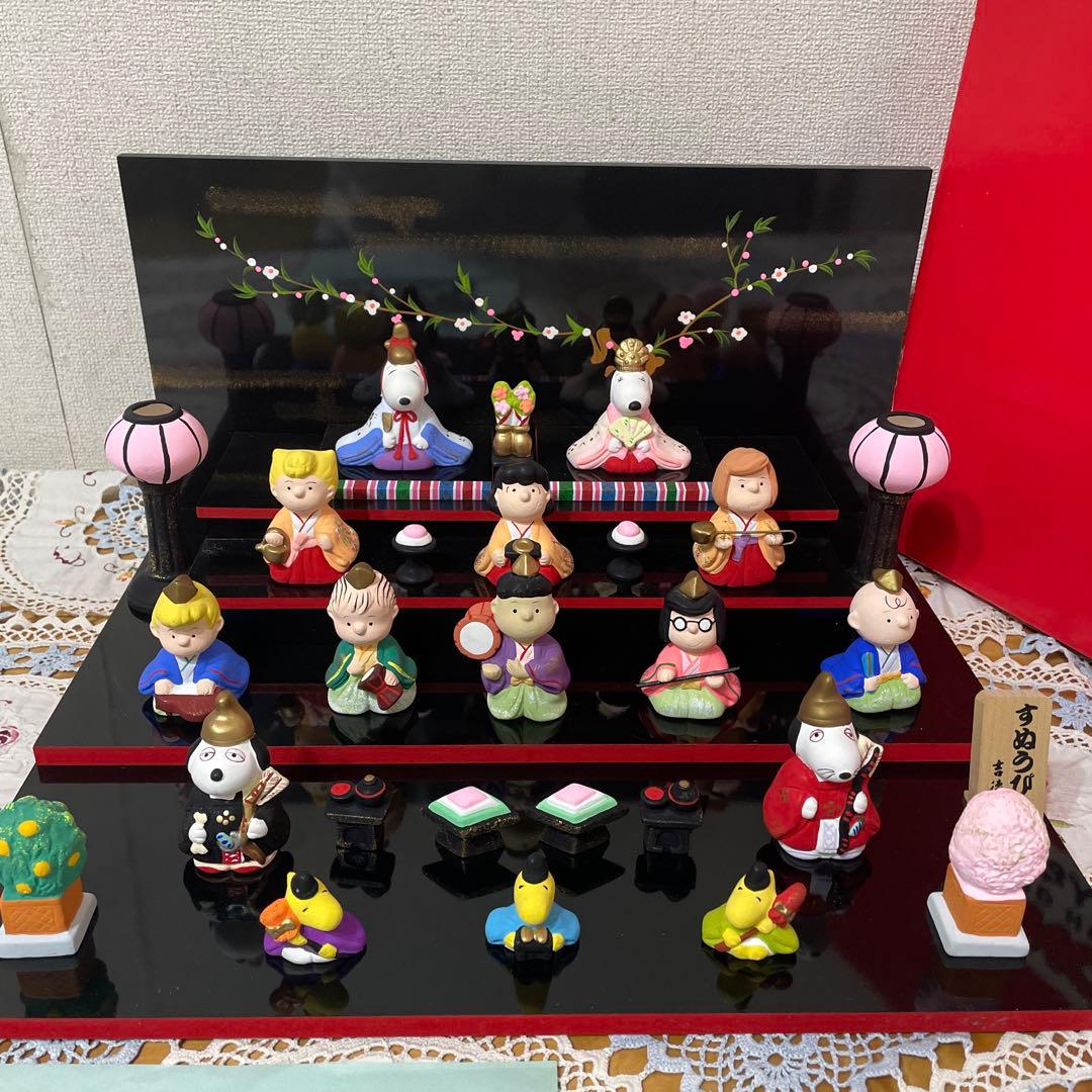 SNOOPY ひな祭り 陶器製　雛人形セット　吉徳大光　レア