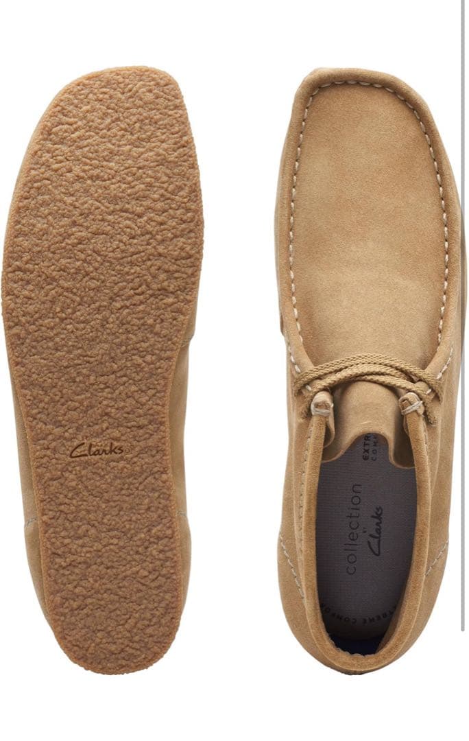 新品　クラークス　ワラビーブーツ　ダークサンドスエード　27.5cm