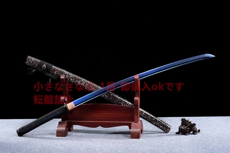 武具　刀装具　日本刀　模造刀   居合刀 墨藍武士