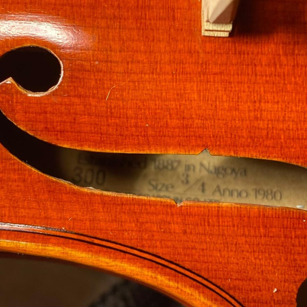 【弦新品】SUZUKI バイオリン No.300 3/4 1980年製