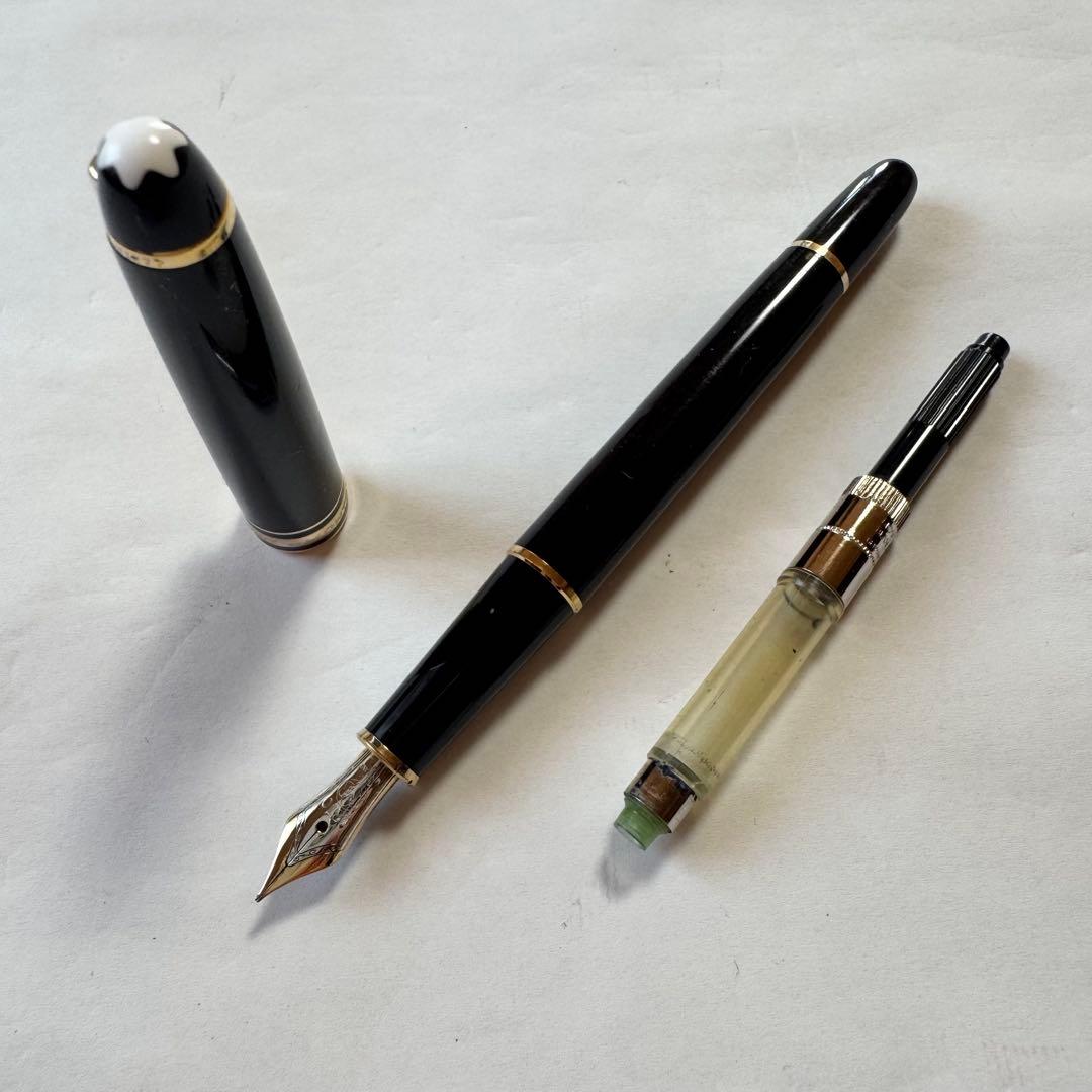 モンブラン万年筆　144 マイスターシュテュック 14K 585 コンバーター付