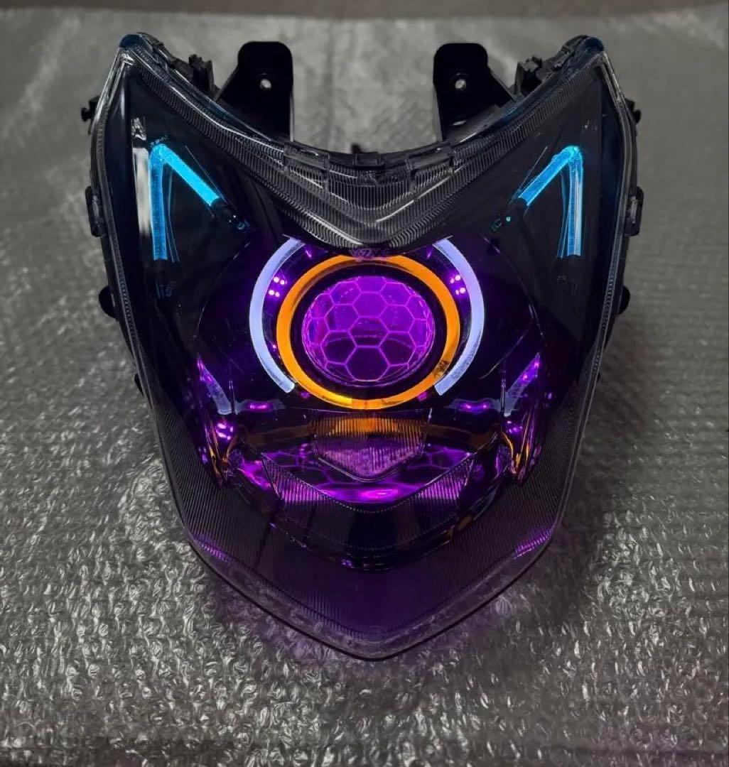 シグナスX 4型 デビルアイ LEDヘッドライト プロジェクター APP仕様