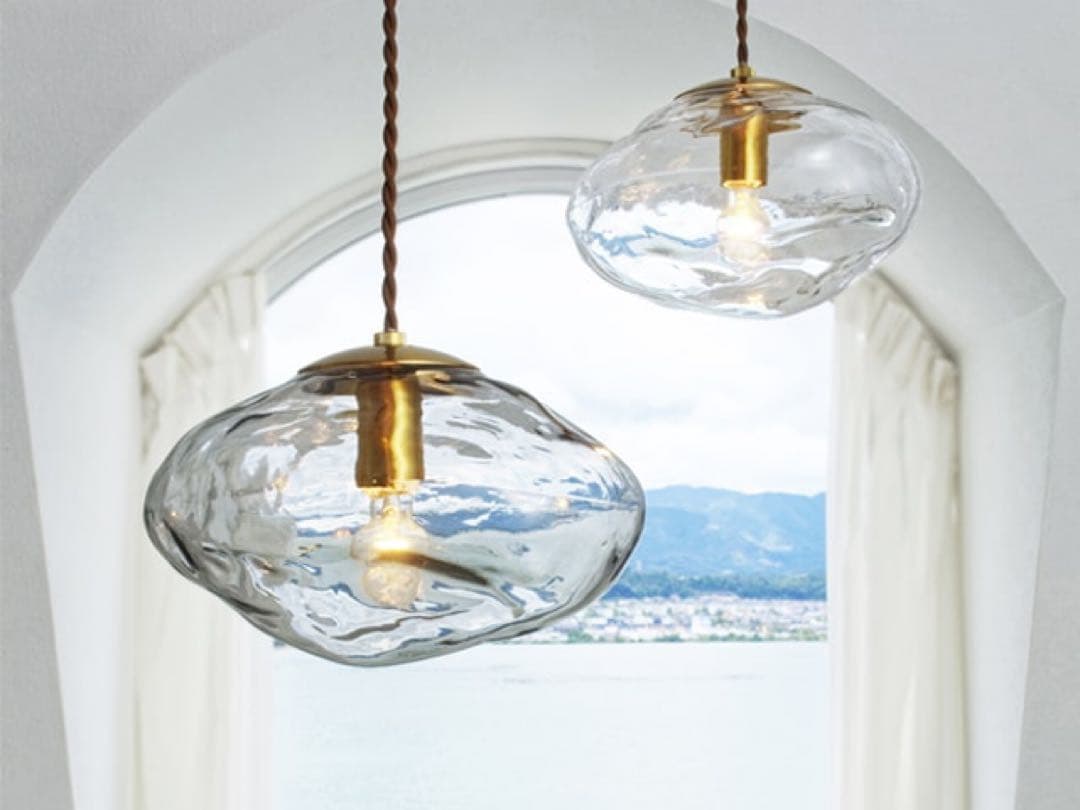 Neron ネロン ガラスのペンダントライト クリア