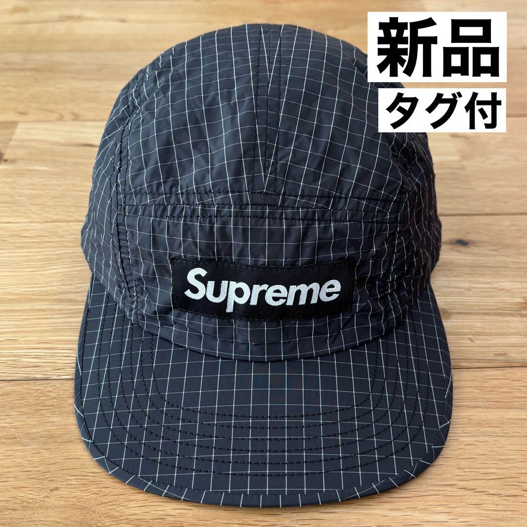 【タグ付】Supreme Contrast Ripstop Camp Cap 黒