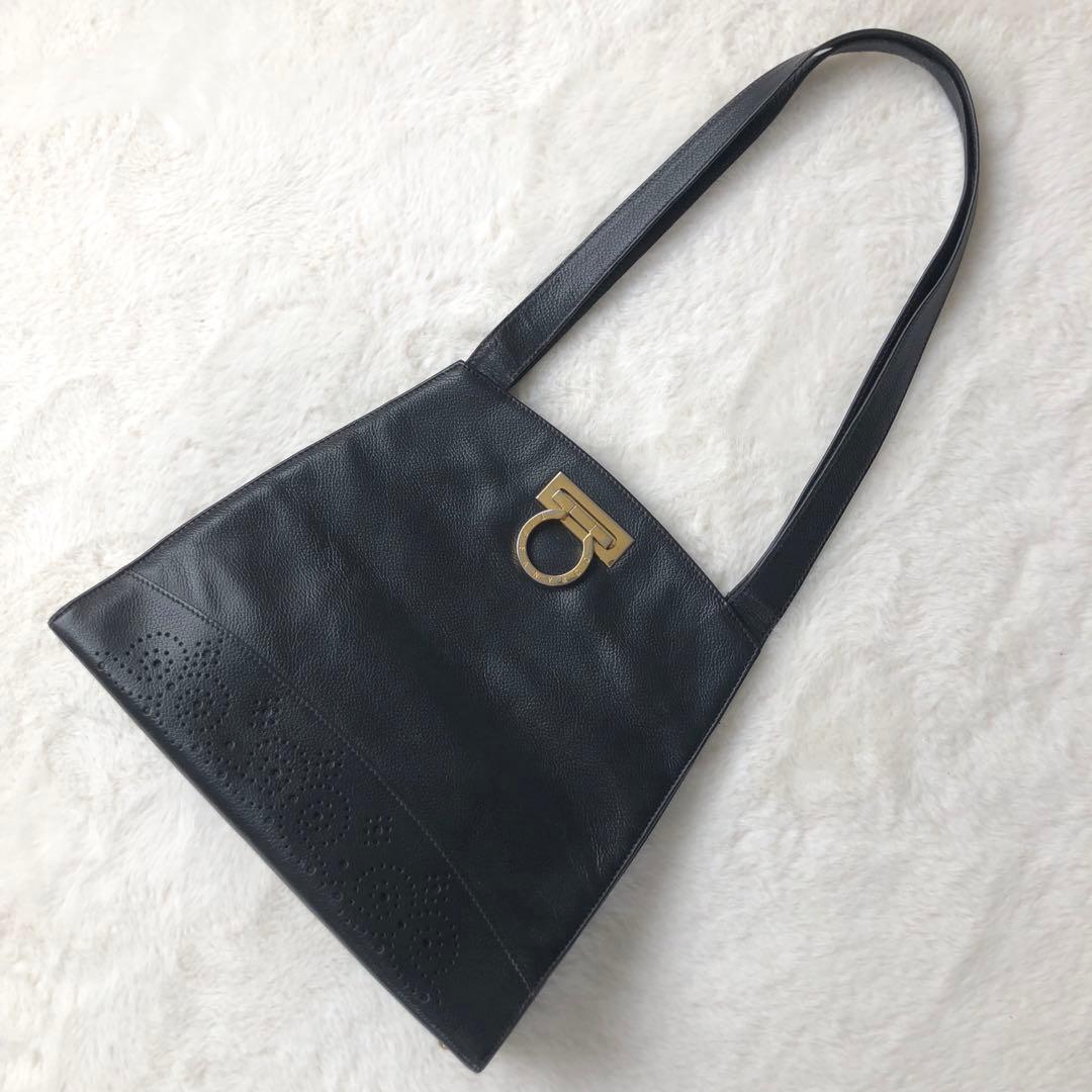 【美品】Tiffany ティファニー　レザー　ショルダーバッグ　ハンドバッグ