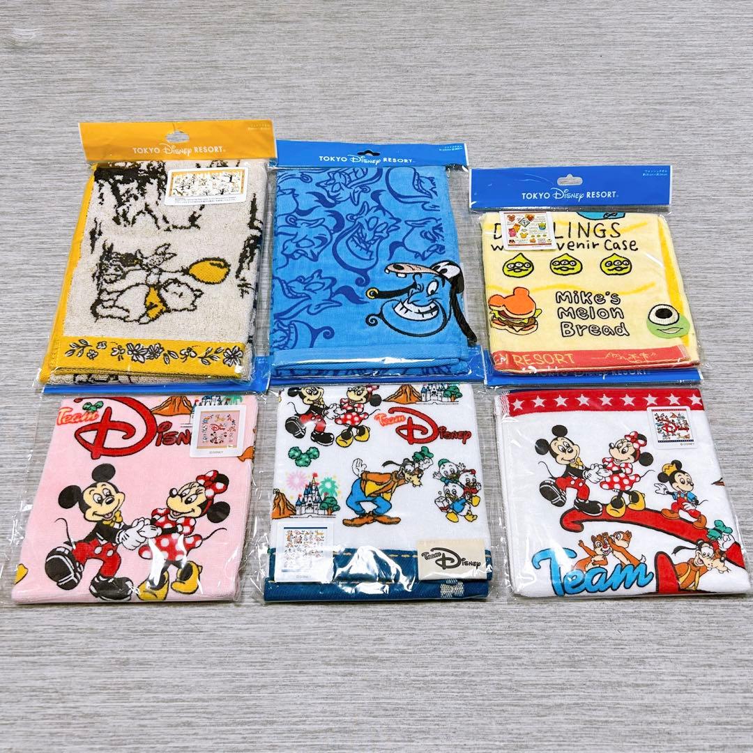 東京ディズニーランド　東京ディズニーシー　フェイスタオル　ハンドタオル　新品