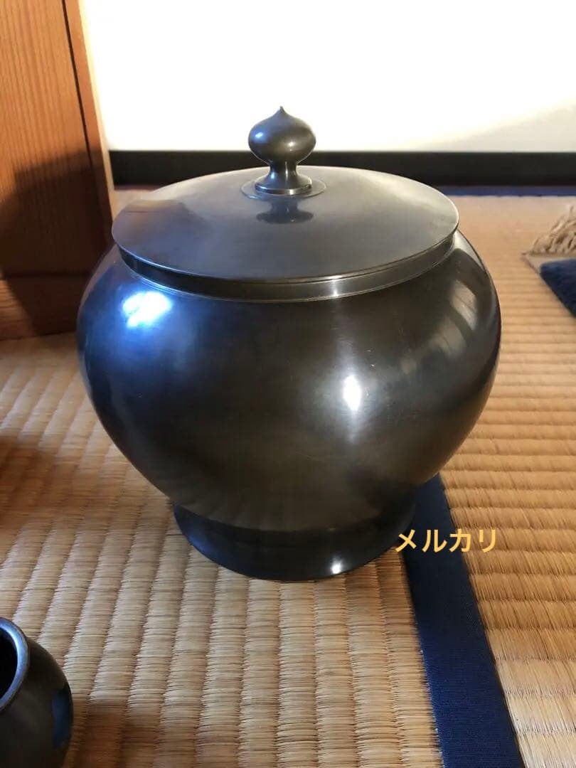 砂張銅　皆具　宗囲流好　木箱入