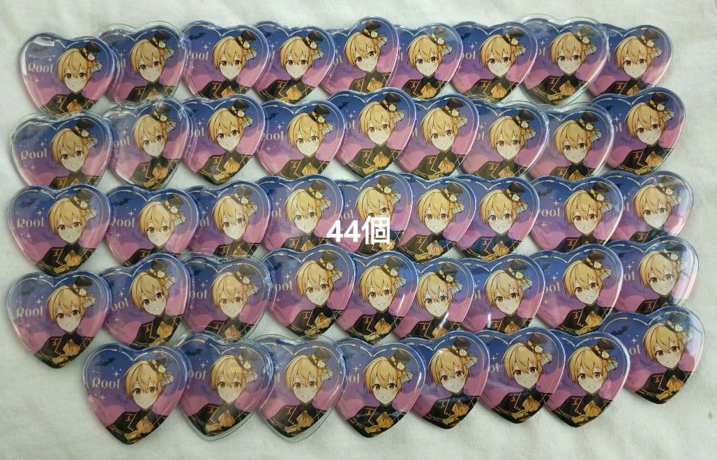 すとぷり　るぅと　ハートの缶バッチ　2023　ハロウィン　等身