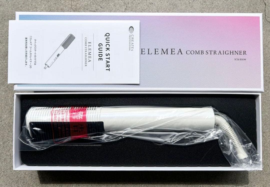 ELEMEA COMB STRAIGHTENER ホワイト新品✨保証書あり！