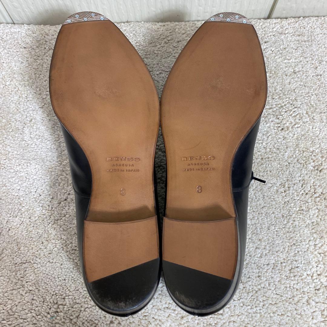 極美品 RENDO レンド 8451 Cap toe oxford レザー 8