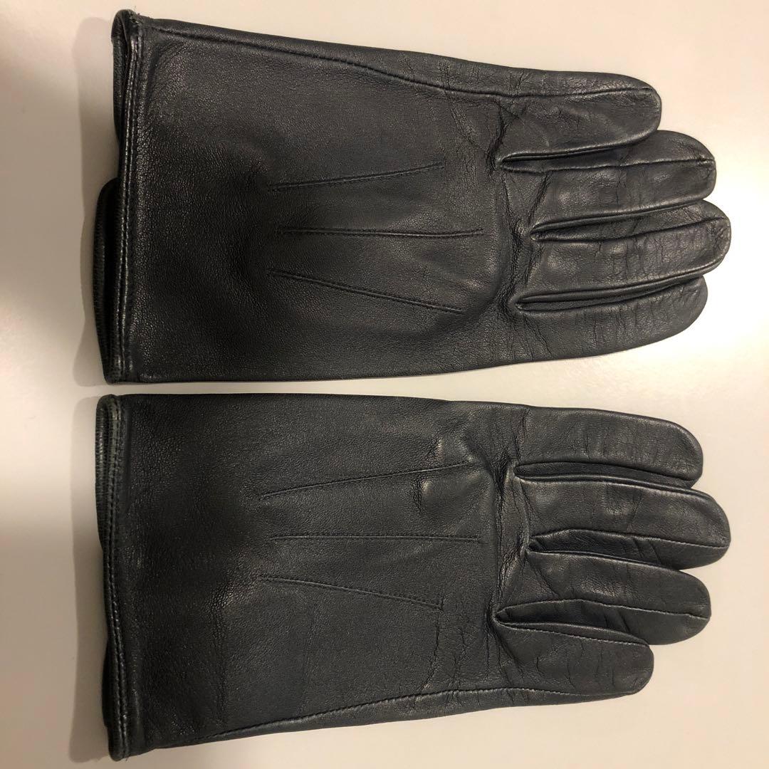 デンツ、ヘリテージコレクション、 ネイビー、 レザー手袋